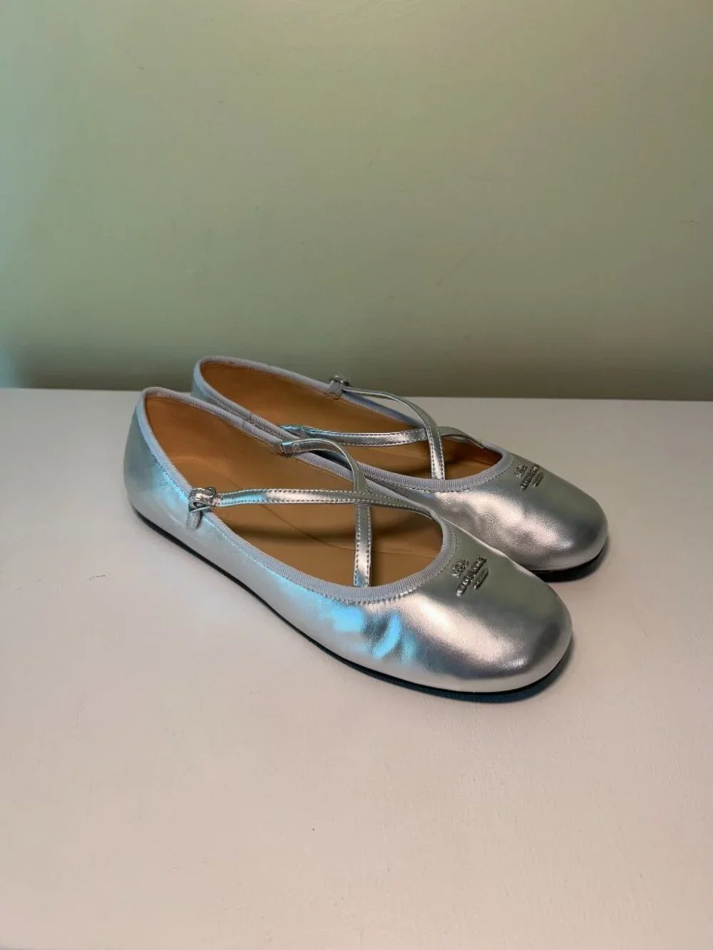 Coach Women's Phoebe Leather Ballet Flats